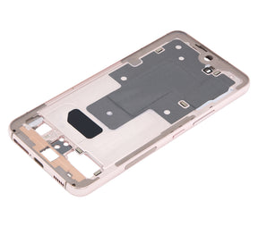 Mid-Frame Housing Compatible For Samsung Galaxy S22 5G Replacement (US & International Version) (Pink Gold)