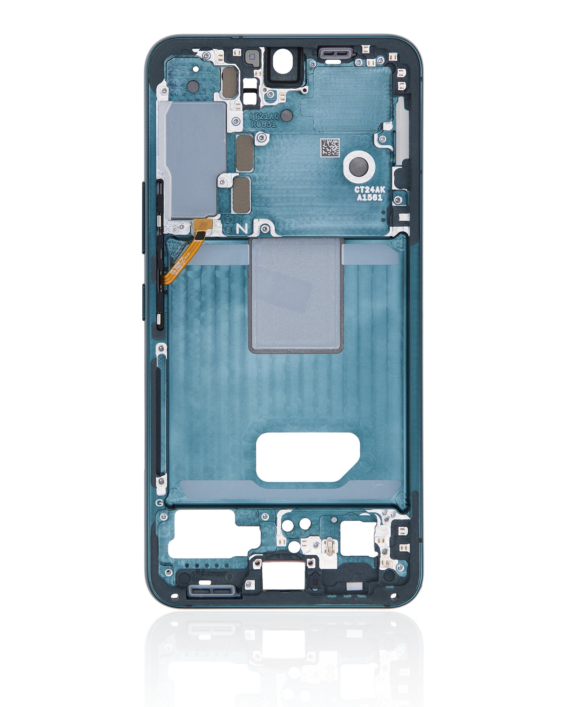 Mid-Frame Housing Compatible For Samsung Galaxy S22 5G Replacement by Macfactory.Store (US & International Version) (Green)
