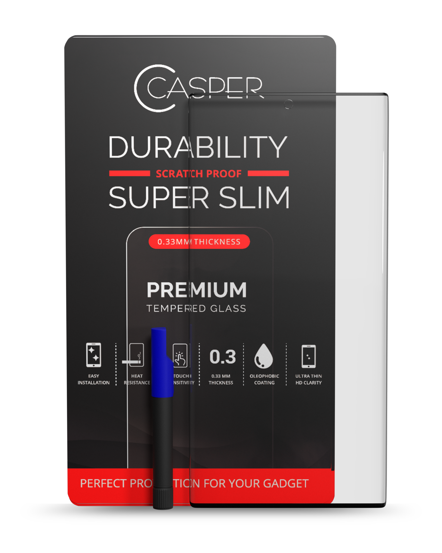 Casper UV Tempered Glass With Glue Compatible For Samsung Galaxy S22 Ultra Replacement (Case Friendly)