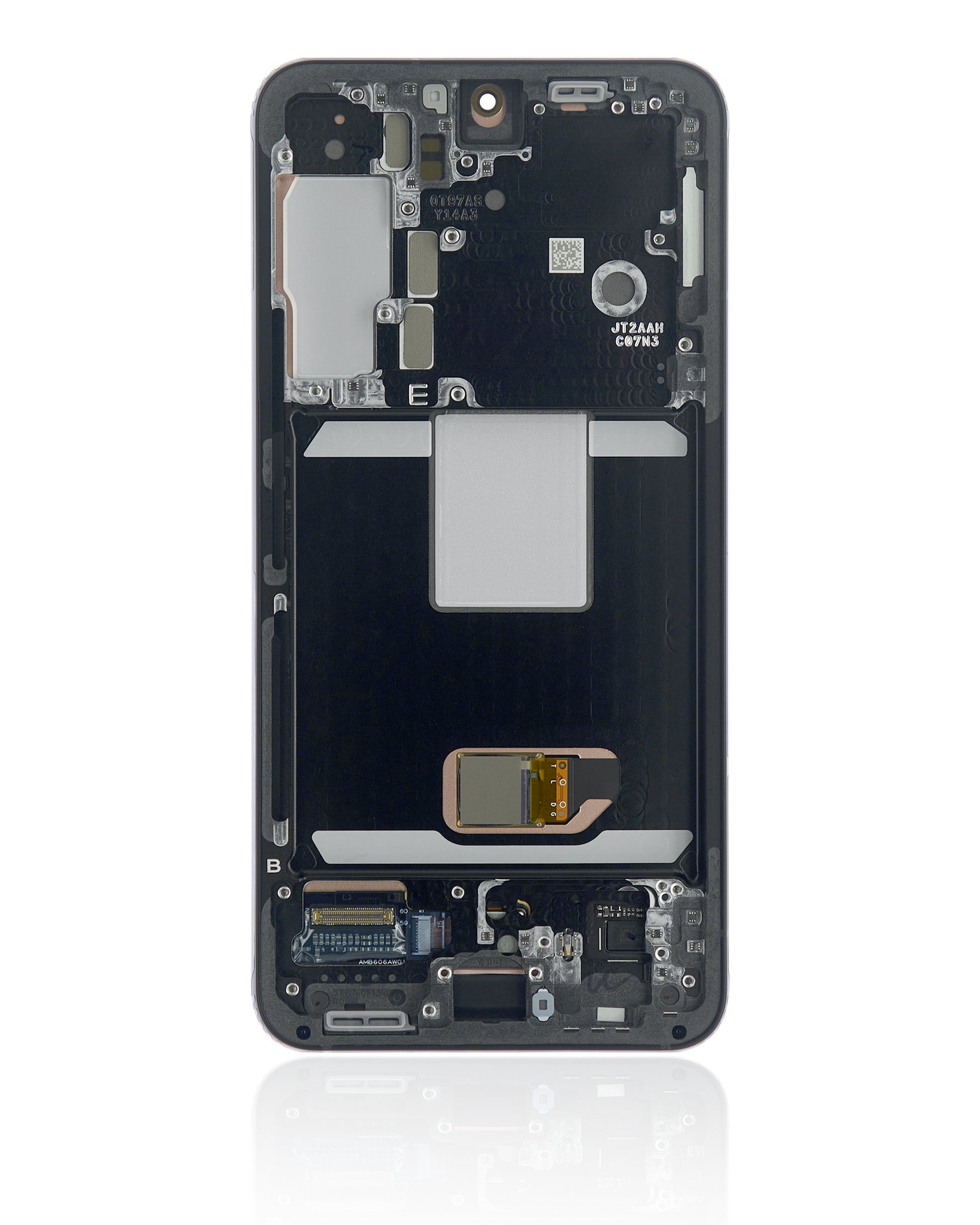 OLED Assembly With Frame Compatible For Samsung Galaxy S22 5G Replacement (US & International Version) (Refurbished) (Phantom Black)