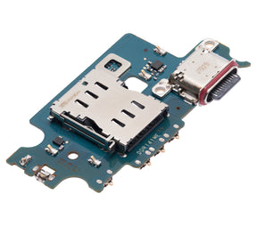 Charging Port Board With Sim Card Reader Compatible For Samsung Galaxy S22 Plus 5G (S906U) (US Version) (Premium)