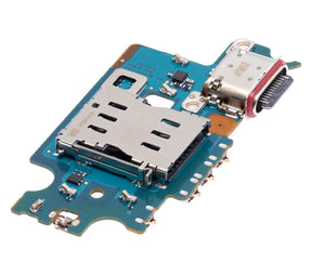 Charging Port Board With Sim Card Reader Compatible For Samsung Galaxy S22 Plus 5G (S906B/N) (International Version) (Premium)