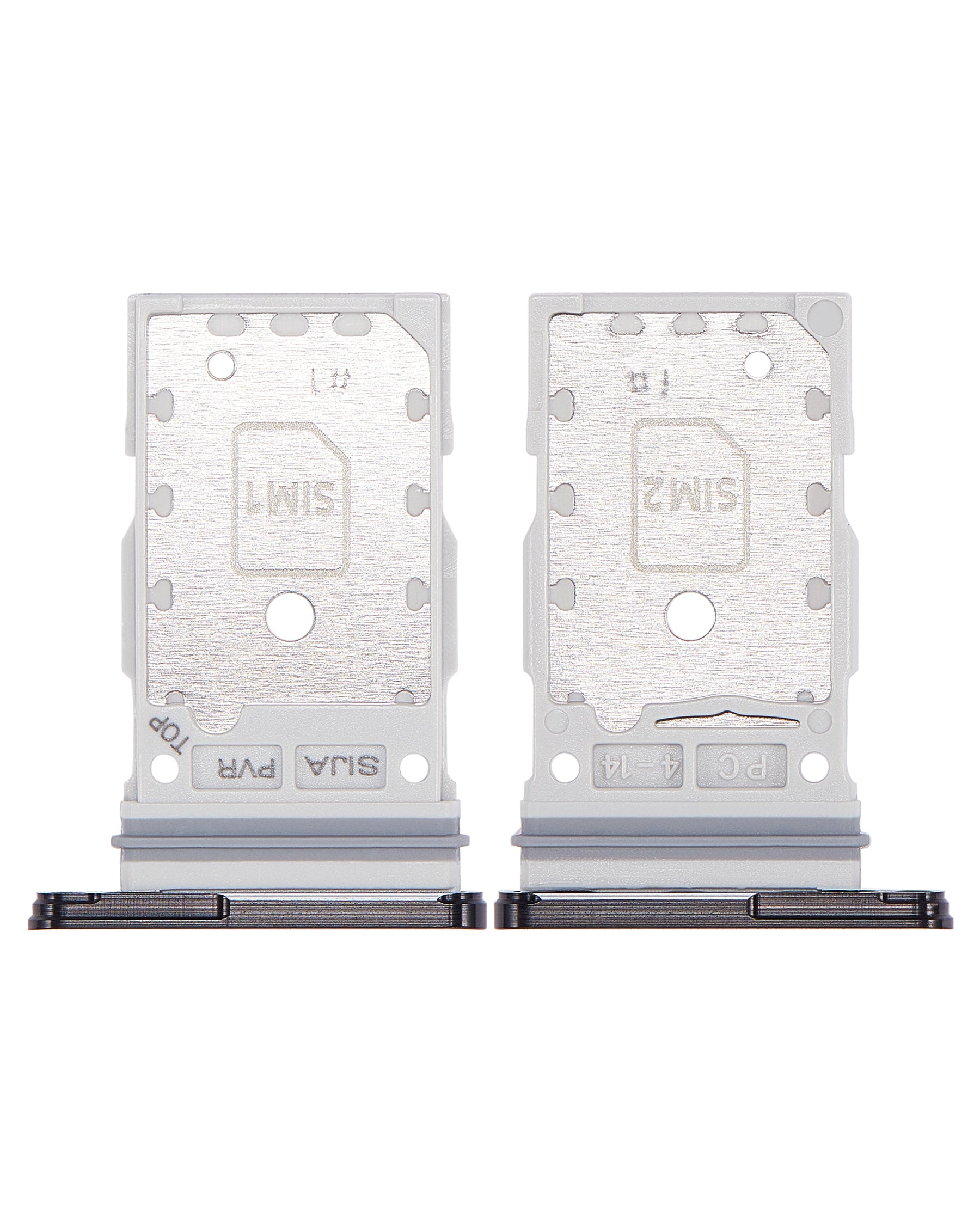 Dual Sim Card Tray Compatible For Samsung Galaxy S22 / S22 Plus Replacement (Phantom Black)