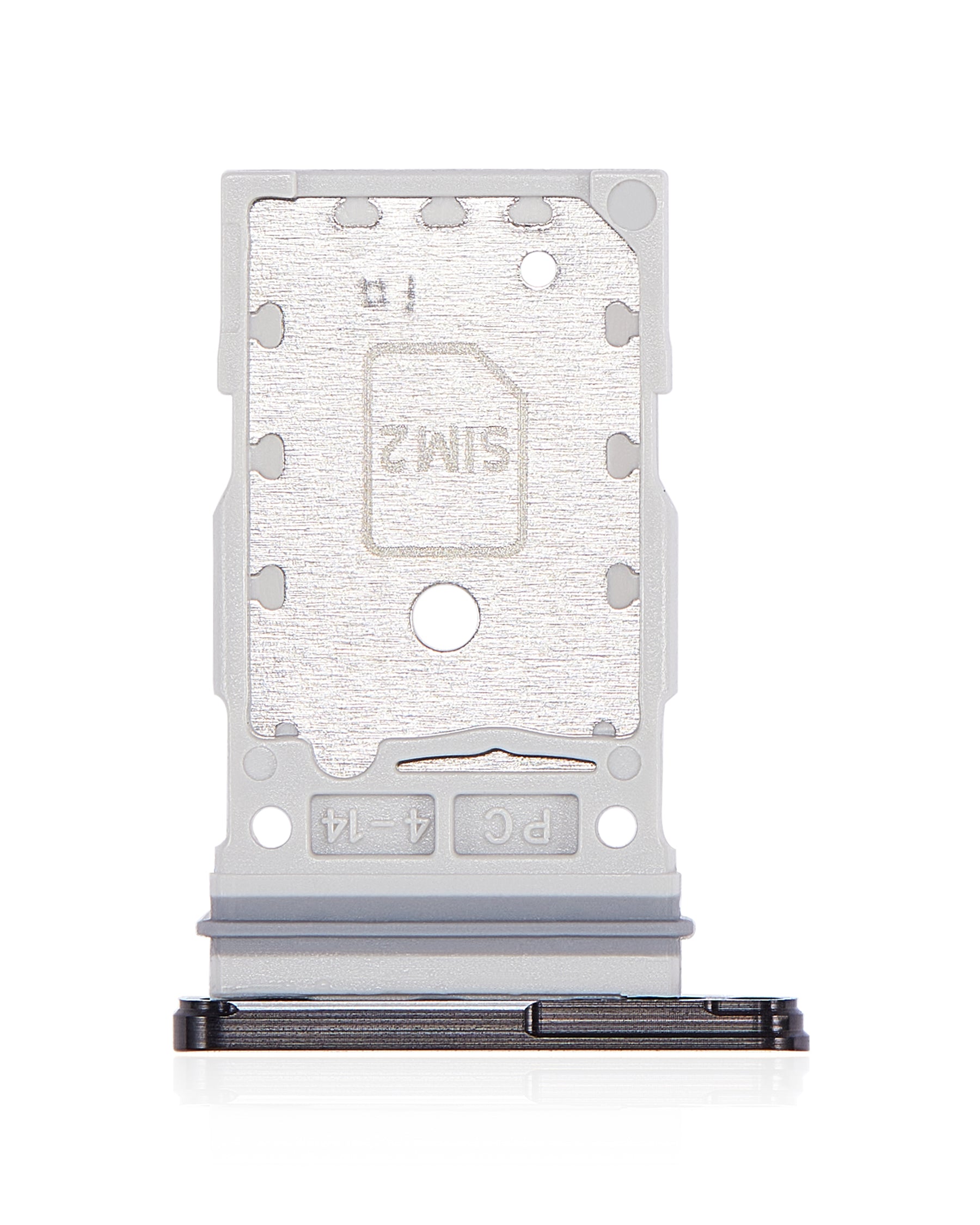 Dual Sim Card Tray Compatible For Samsung Galaxy S22 / S22 Plus Replacement (Phantom Black)