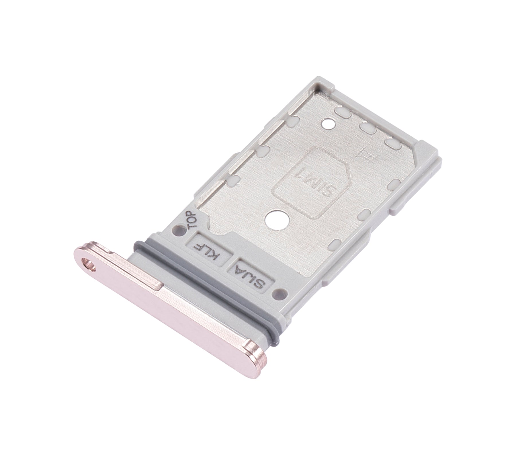 Dual Sim Card Tray Compatible For Samsung Galaxy S22 / S22 Plus Replacement (Pink Gold)