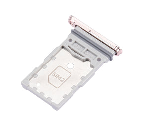 Dual Sim Card Tray Compatible For Samsung Galaxy S22 / S22 Plus (Pink Gold) Replacement by MacFactory.Store