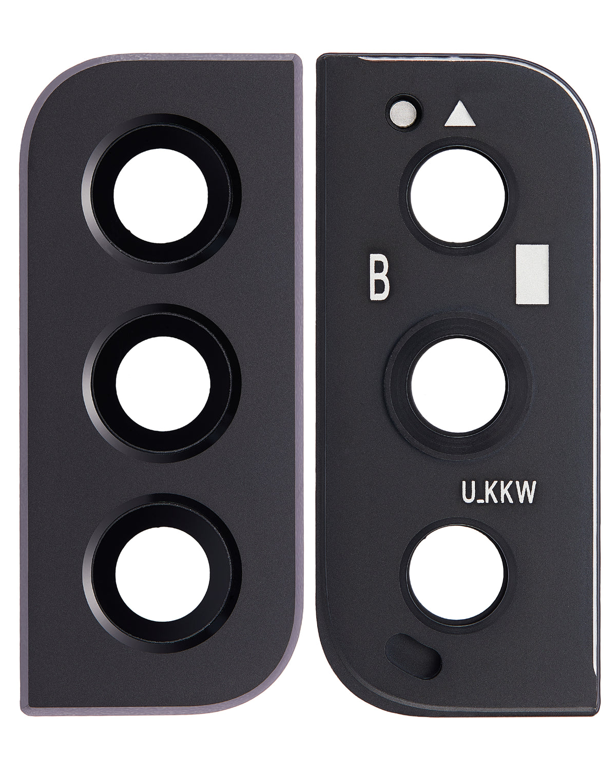 Back Camera Lens With Bezel Ring Compatible For Samsung Galaxy S22 / S22 Plus Replacement(Phantom Black)