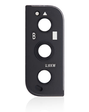 Back Camera Lens With Bezel Ring Compatible For Samsung Galaxy S22 / S22 Plus Replacement(Phantom Black)