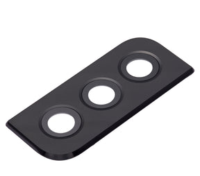 Back Camera Lens With Bezel Ring Compatible For Samsung Galaxy S22 / S22 Plus Replacement(Phantom Black)