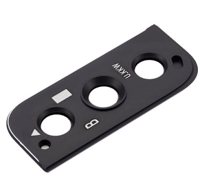 Back Camera Lens With Bezel Ring Compatible For Samsung Galaxy S22 / S22 Plus Replacement(Phantom Black)