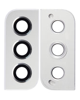 Back Camera Lens With Bezel Ring Compatible For Samsung Galaxy S22 / S22 Plus Replacement  (White)