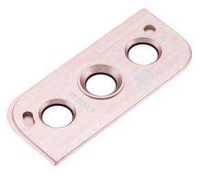 Back Camera Lens With Bezel Ring Compatible For Samsung Galaxy S22 / S22 Plus Replacement (Pink Gold)