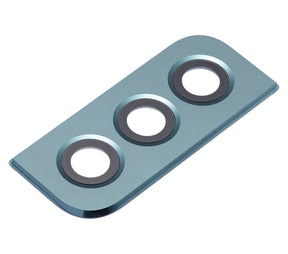 Back Camera Lens With Bezel Ring Compatible For Samsung Galaxy S22 / S22 Plus Replacement (Green)