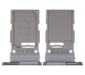 Single Sim Card Tray Compatible For Samsung Galaxy S22 5G / S22 Plus 5G (Phantom Black)