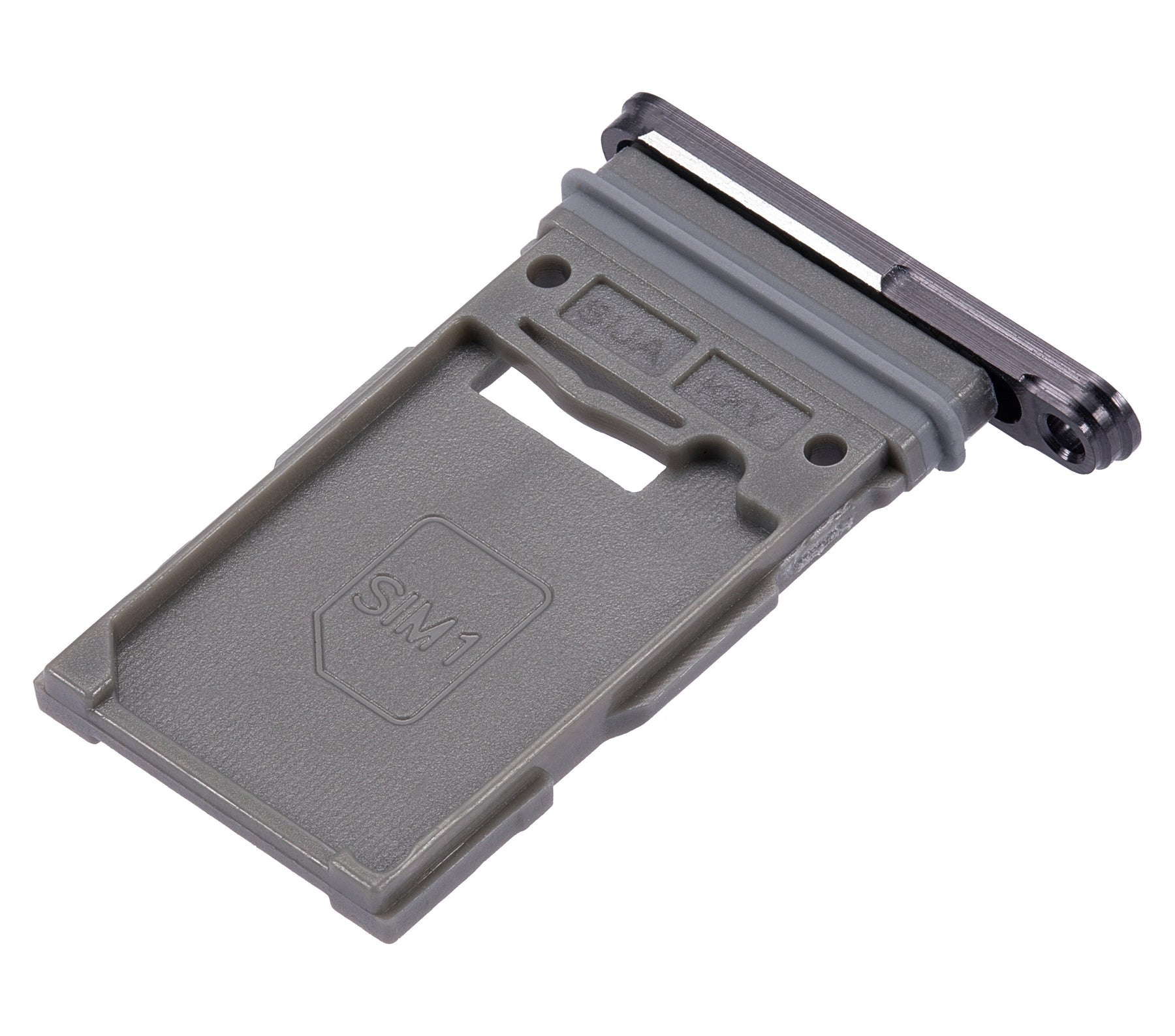 Single Sim Card Tray Compatible For Samsung Galaxy S22 5G / S22 Plus 5G (Phantom Black)