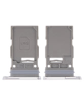 Single Sim Card Tray Compatible For Samsung Galaxy S22 5G / S22 Plus 5G Replacement (White)