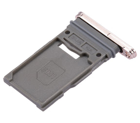 Single Sim Card Tray Compatible For Samsung Galaxy S22 5G / S22 Plus 5G Replacement by Macfactory.Store (Pink Gold)