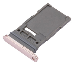Single Sim Card Tray Compatible For Samsung Galaxy S22 5G / S22 Plus 5G Replacement by Macfactory.Store (Pink Gold)