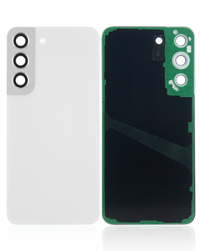 Back Cover Glass With Camera Lens Compatible For Samsung Galaxy S22 5G Replacement  (No Logo) (Vemake) (White)