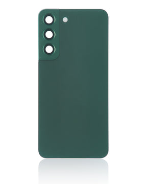Back Cover Glass With Camera Lens Compatible For Samsung Galaxy S22 5G Replacement (No Logo) (Vemake) (Green)