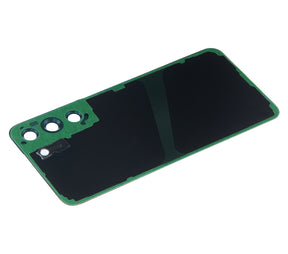 Back Cover Glass With Camera Lens Compatible For Samsung Galaxy S22 5G Replacement (No Logo) (Vemake) (Green)