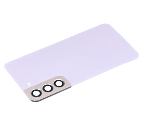 Back Cover Glass With Camera Lens Compatible For Samsung Galaxy S22 5G Replacement (No Logo) (Vemake) (Violet)