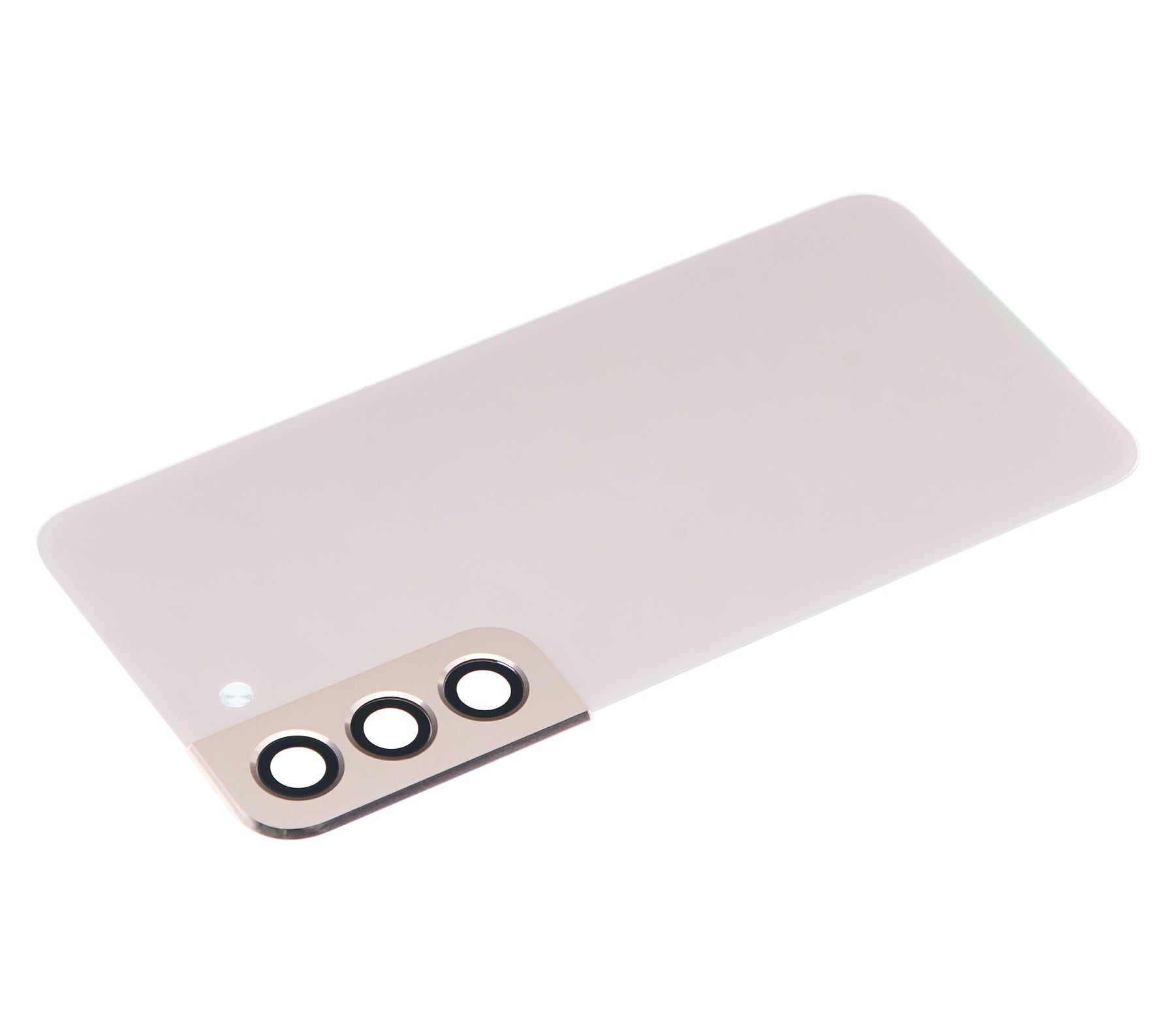 Back Cover Glass With Camera Lens Compatible For Samsung Galaxy S22 5G Replacement (No Logo) (Vemake) (Pink Gold)