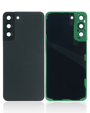 Back Cover Glass Replacement With Camera Lens Compatible For Samsung Galaxy S22 Plus 5G  (No Logo) (Vemake) (Phantom Black)