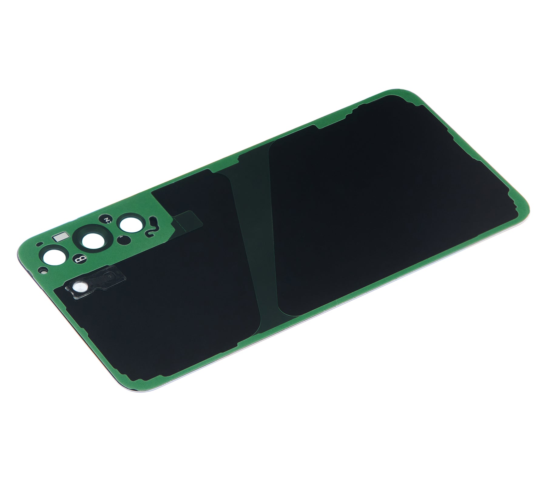 Back Cover Glass Replacement With Camera Lens Compatible For Samsung Galaxy S22 Plus 5G  (No Logo) (Vemake) (Phantom Black)