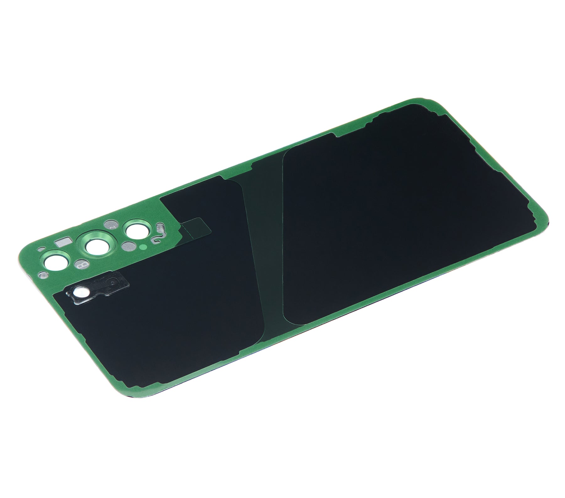 Back Cover Glass With Camera Lens Compatible For Samsung Galaxy S22 Plus 5G Replacement (No Logo) (Vemake) (White)