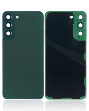 Back Cover Glass Replacement With Camera Lens Compatible For Samsung Galaxy S22 Plus 5G (No Logo) (vemake) (Green)