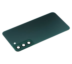 Back Cover Glass Replacement With Camera Lens Compatible For Samsung Galaxy S22 Plus 5G (No Logo) (vemake) (Green)