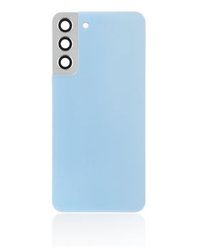 Replacement Back Cover Glass With Camera Lens Compatible For Samsung Galaxy S22 Plus 5G (No Logo) (Vemake) (Sky Blue)