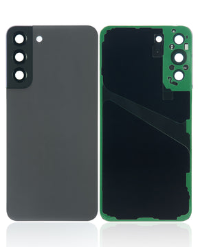 Back Cover Glass With Camera Lens Compatible For Samsung Galaxy S22 Plus 5G Replacement (No Logo) (Vemake) (Graphite)