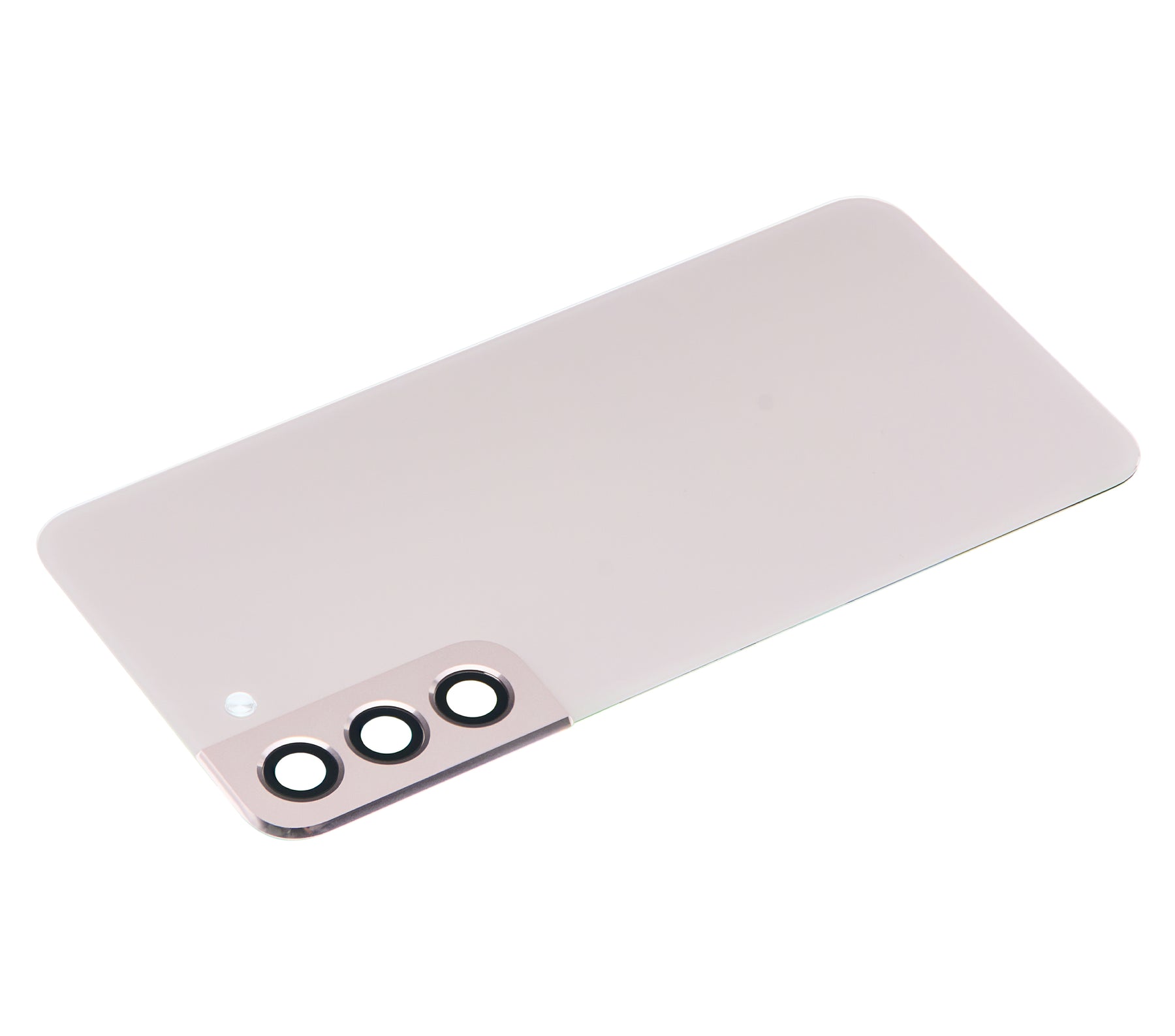 Back Cover Glass With Camera Lens Compatible For Samsung Galaxy S22 Plus 5G Replacement (No Logo) (Vemake) (Pink Gold)