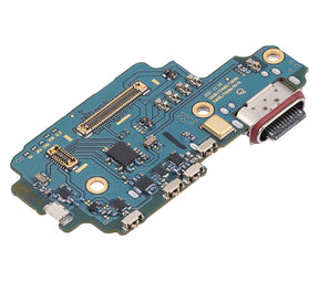 Replacement Charging Port Board With Sim Card Reader Compatible For Samsung Galaxy S22 Ultra 5G (S9080) (Dual Sim Version)