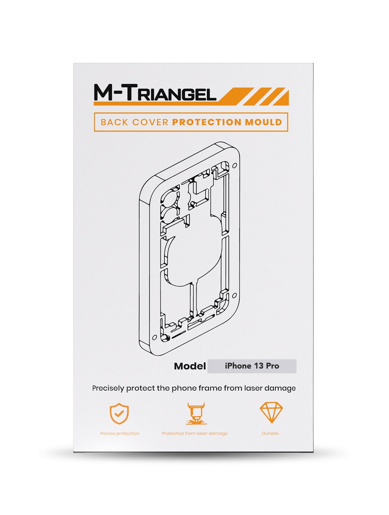 Laser Machine Protection Mold Compatible For iPhone 13 Pro (M-Triangel)
