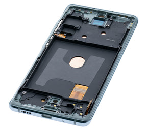 OLED Assembly With Frame Compatible For Samsung Galaxy S20 FE 4G / 5G Replacement (Service Pack) (Cloud Mint)