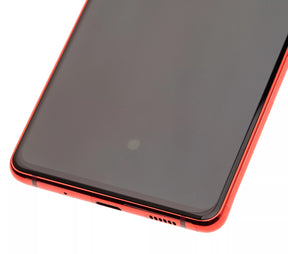 OLED Assembly With Frame Compatible For Samsung Galaxy S20 FE 4G / 5G  Replacement (Service Pack) (Cloud Red)