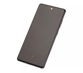 Replacement OLED Assembly With Frame Compatible For Samsung Galaxy S20 FE 4G / 5G (Service Pack) (Cloud Navy)