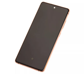 Replacement OLED Assembly With Frame Compatible For Samsung Galaxy S20 FE 4G / 5G (Service Pack) (Cloud Orange)