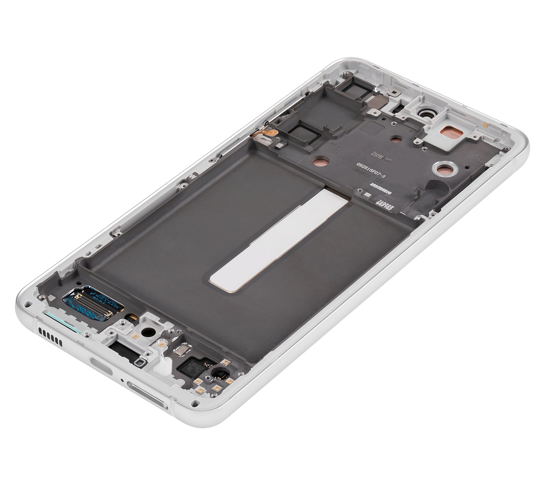 OLED Assembly With Frame Compatible For Samsung Galaxy S21 FE 5G Replacement (US & International Version) (Service Pack) (White)