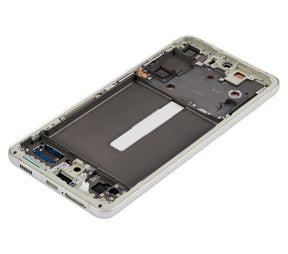 OLED Assembly With Frame Compatible For Samsung Galaxy S21 FE 5G Replacement  (US & International Version) (Service Pack) (Olive Green)