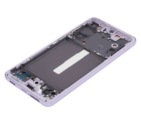 OLED Assembly With Frame Compatible For Samsung Galaxy S21 FE 5G Replacement(US & International Version) (Service Pack) (Lavender)