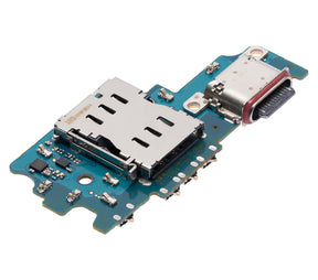 Charging Port Board With Sim Card Reader Compatible For Samsung Galaxy S21 FE 5G (G990B/N) (International Version) (Premium)