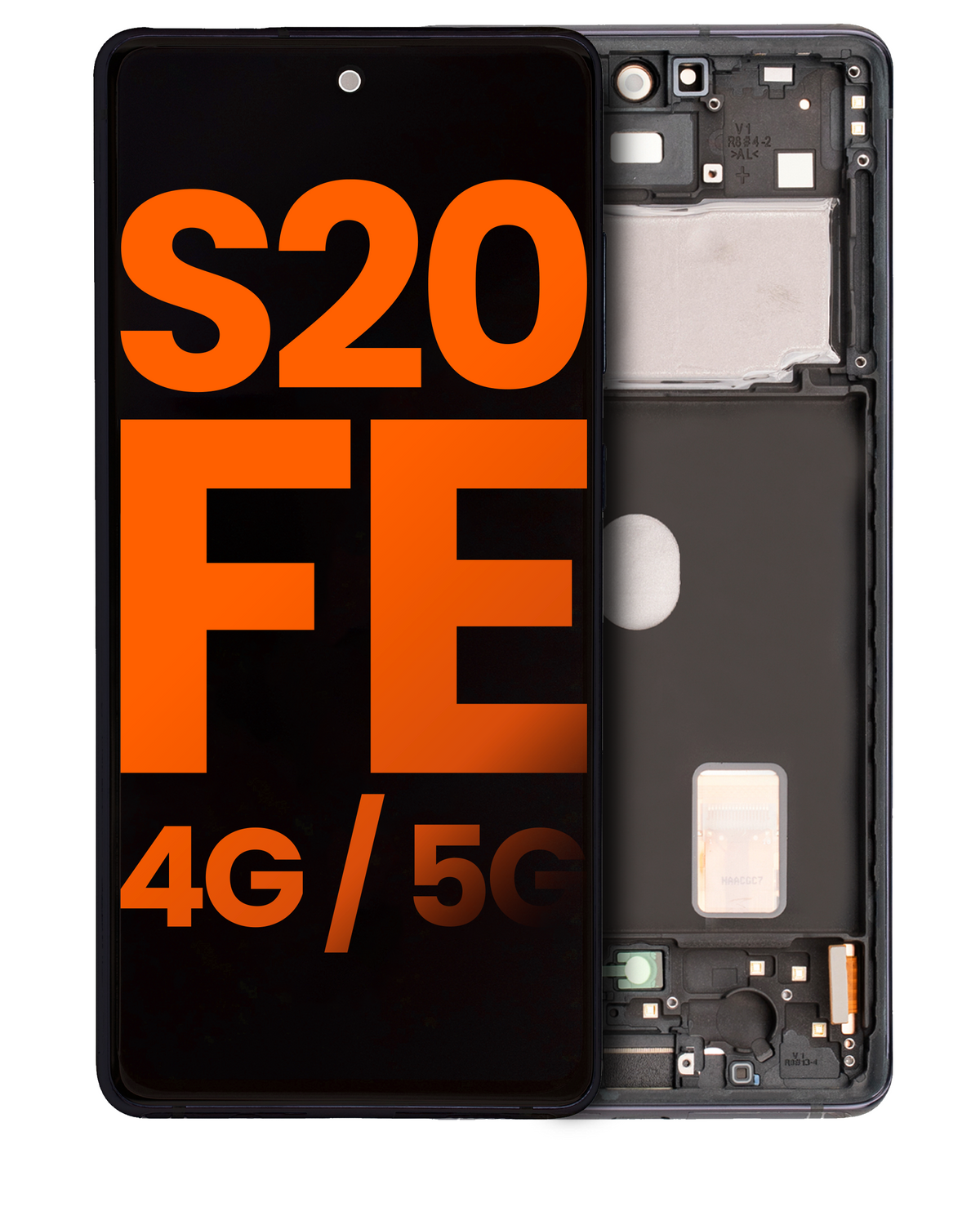 Replacement OLED Assembly With Frame Compatible For Samsung Galaxy S20 FE 4G / 5G (Blemish: Grade C) (Cloud Navy)