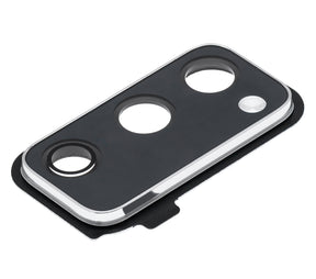 Replacement Back Camera Lens With Cover Bezel Ring Compatible For Samsung Galaxy S20 FE 5G (Cloudy White)
