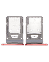 Single Sim Card Tray Compatible For Samsung Galaxy S20 FE 5G Replacement (Cloud Red)