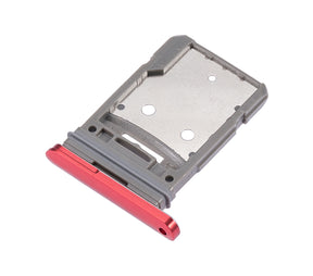 Single Sim Card Tray Compatible For Samsung Galaxy S20 FE 5G Replacement (Cloud Red)