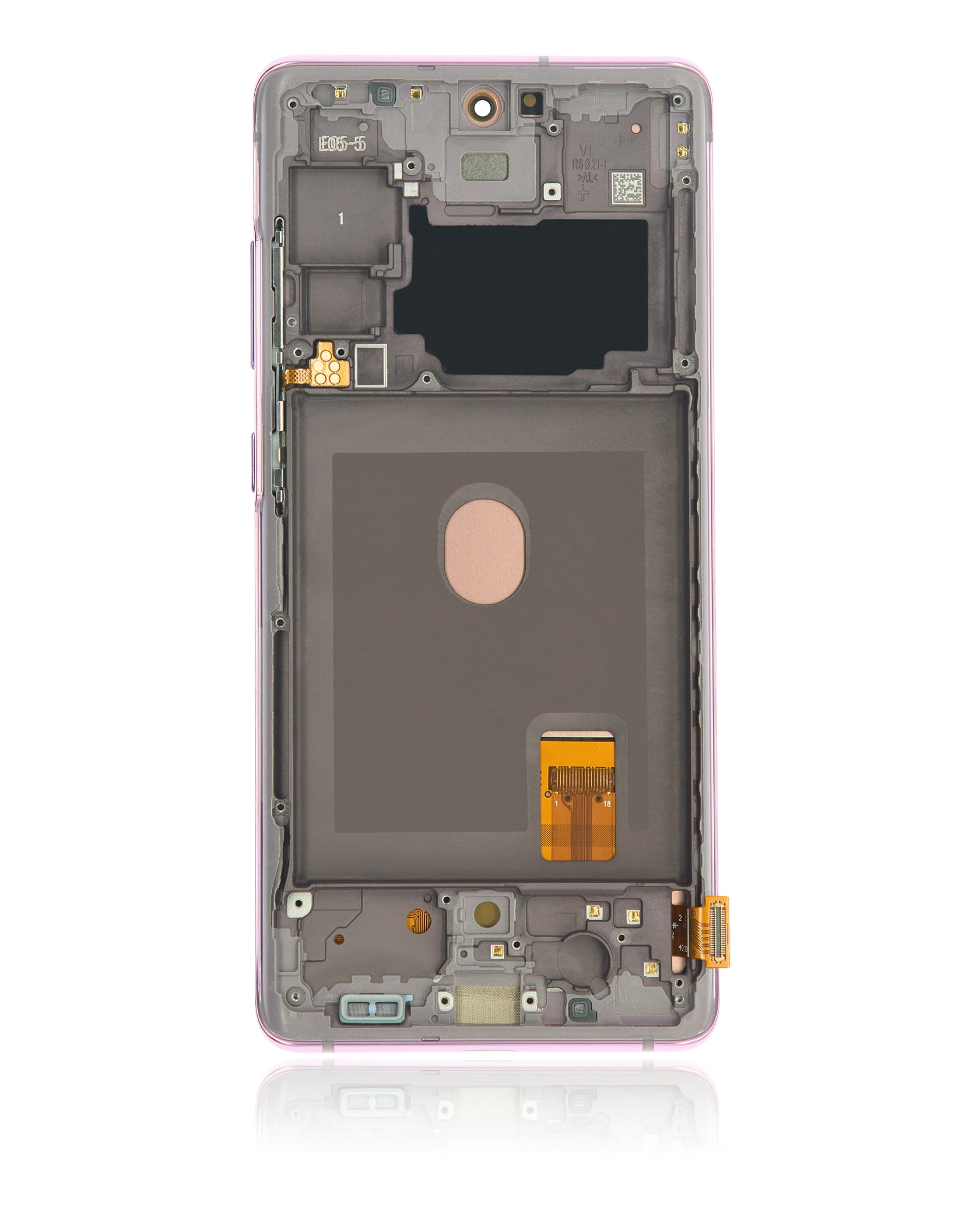 Replacement OLED Assembly With Frame Compatible For Samsung Galaxy S20 FE 4G / 5G (Vemake) (Cloud Lavender)